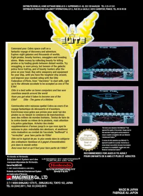 Elite (USA) (Proto) box cover back